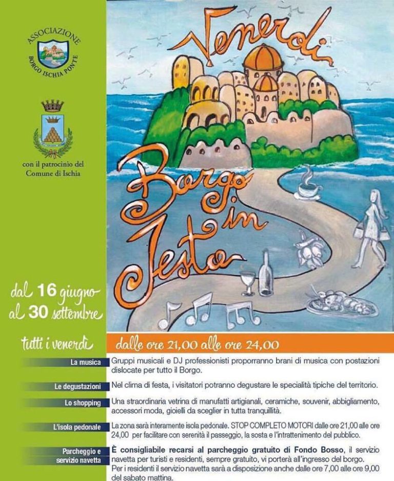 EVENTI – LO SPORT PER BAMBINI SBARCA A “BORGO IN FESTA” CON FENIX E CESTISTICA ISCHIA