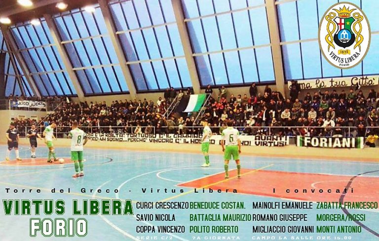 CALCIO A 5 – VIRTUS LIBERA ATTESA A TORRE DEL GRECO, UNDER 21 A CHIAIANO