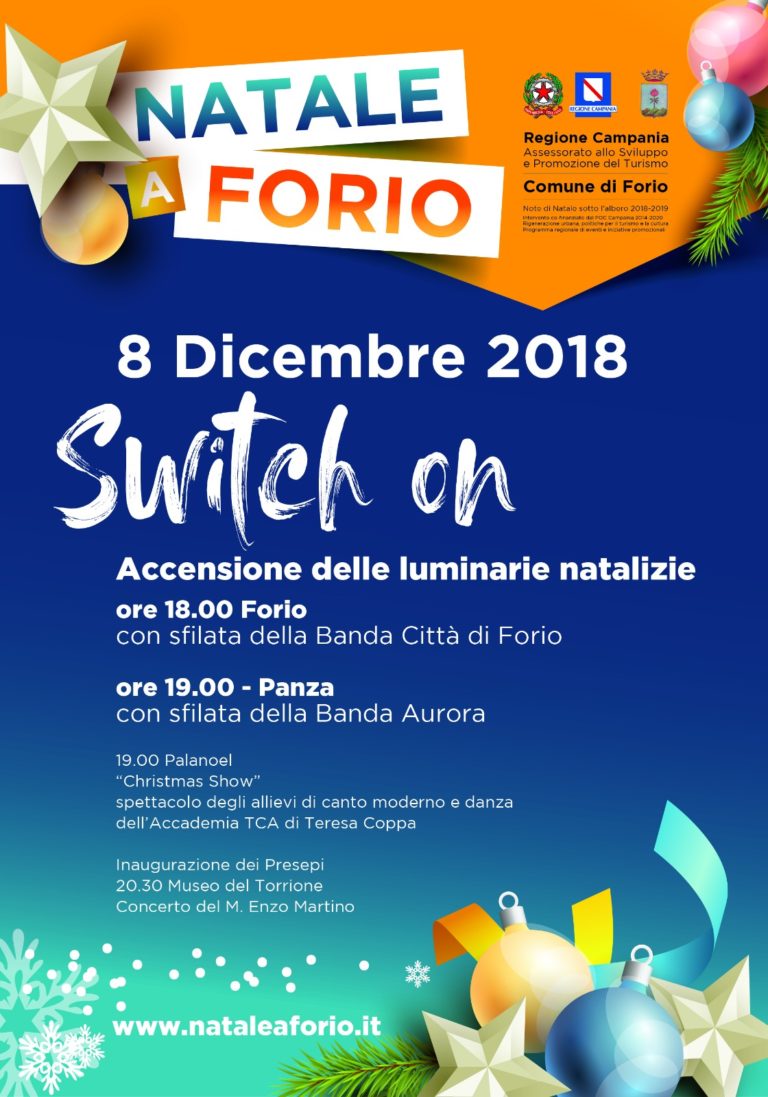 #NataleaForio: sabato 8 dicembre appuntamento con lo Switch on!