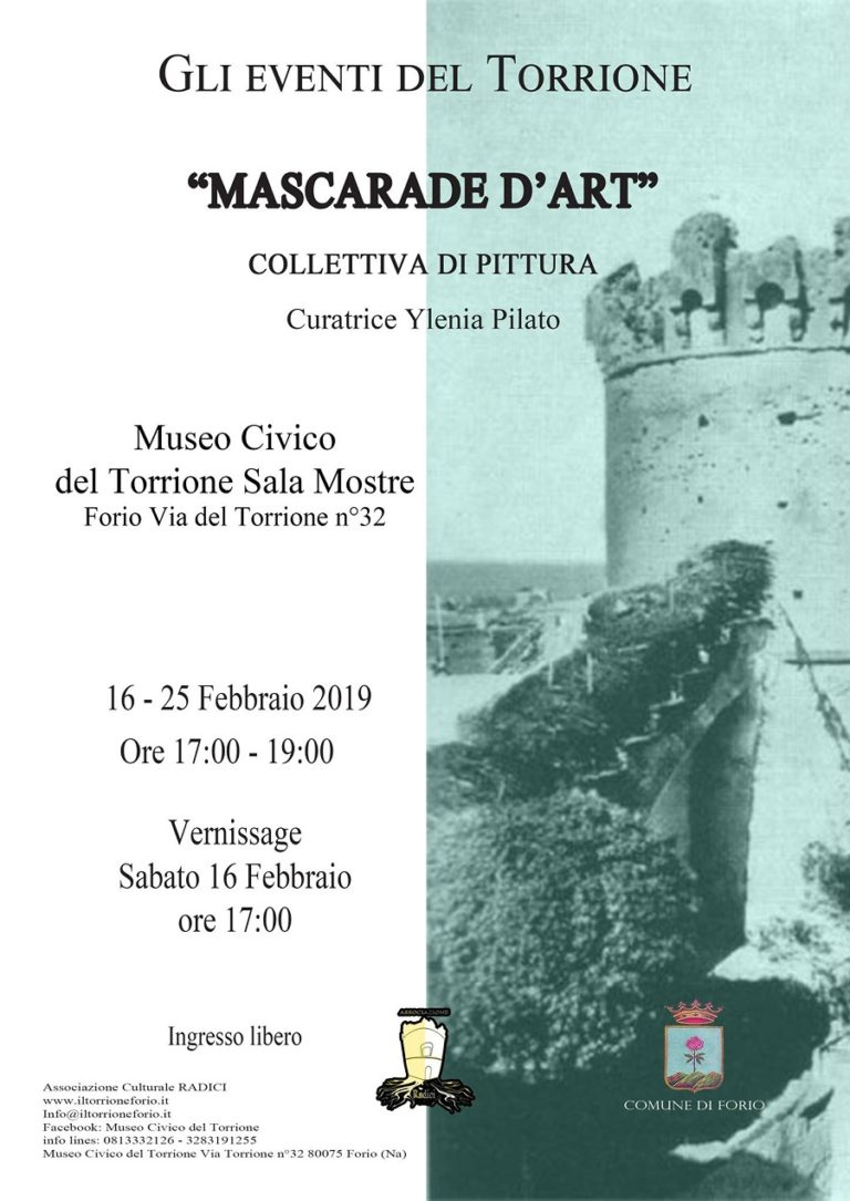 MASCARADE D’ART: AL TORRIONE DI FORIO LA COLLETTIVA DI PITTURA