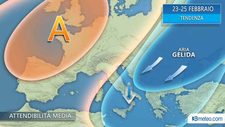 METEO – TEMPO MITE PER UN ANTICICLONE, MA VENERDI’ TORNA IL FREDDO