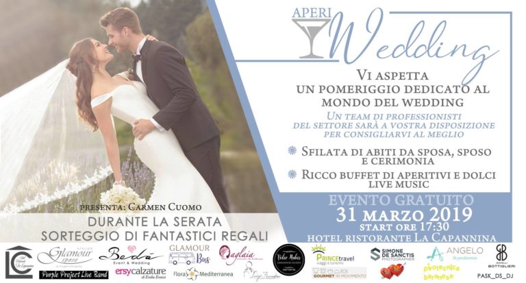 DIRETTA NUVOLA TV – “APERIWEDDING”, A CAMPAGNANO L’EVENTO DEDICATO AL MONDO DEL MATRIMONIO