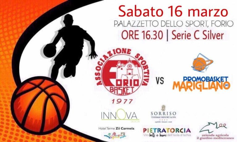 BASKET. DOMANI FORIO – MARIGLIANO IN DIRETTA FACEBOOK