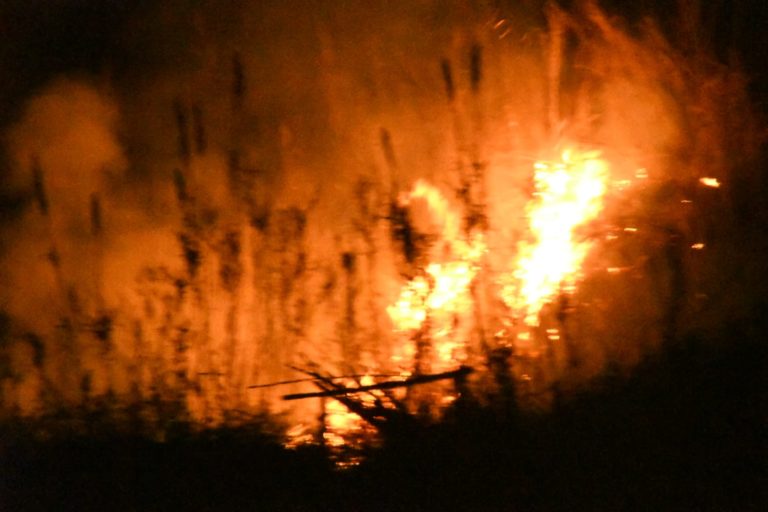 INCENDIO ALLO SPALATRIELLO, DOMATE LE FIAMME