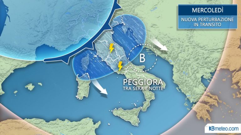 METEO – NUOVA PERTURBAZIONE IN ARRIVO, POI RITORNERA’ IL SERENO