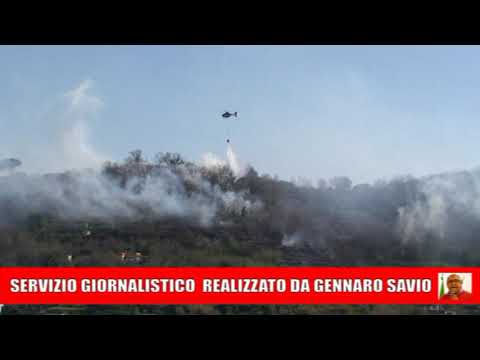 SULL’ISOLA D’ISCHIA E’ GIA’ EMERGENZA INCENDI: LE FIAMME AVVOLGONO COLLINA DI BARANO