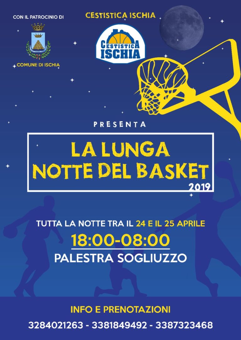 BASKET – DOMANI LA LUNGA NOTTE DELLA CESTISTICA ISCHIA