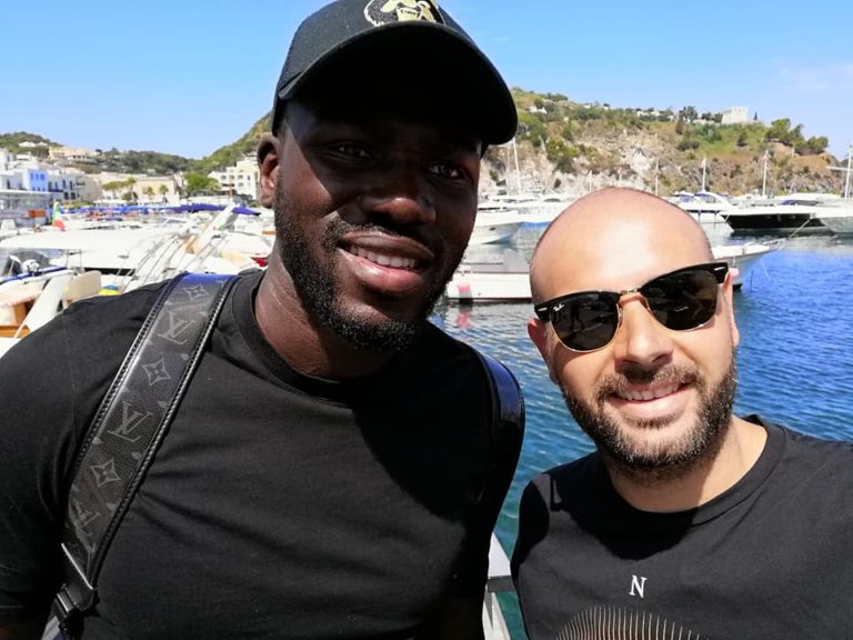 IL DIFENSORE AZZURRO KALIDOU KOULIBALY AD ISCHIA