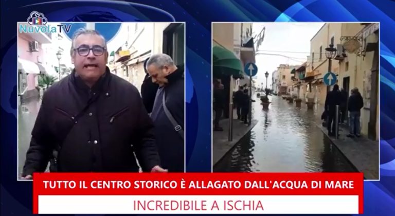 DIRETTA LIVE – INCREDIBILE A ISCHIA, TUTTO IL CENTRO STORICO INVASO DALL’ACQUA DI MARE, COMPRESO VIA ROMA