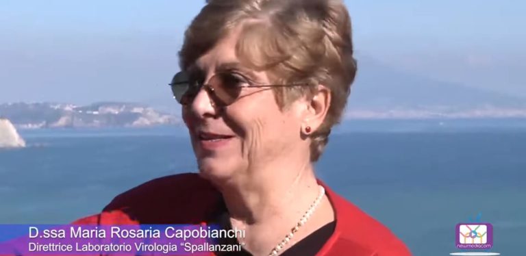 ESCLUSIVA CORONAVIRUS – ALLE ORE 18.00 SU NUVOLA TV, 859 DEL DTT, INTERVISTA A MARIAROSARIA CAPOBIANCHI, LA DOTTORESSA PROCIDANA  DIRIGENTE DEL TEAM DI RICERCATORI DELLO “SPALLANZANI” CHE HA ISOLATO IL TEMUTISSIMO VIRUS