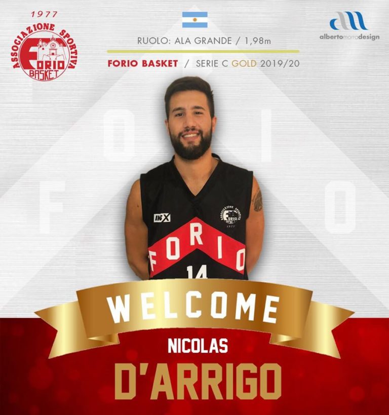 BASKET, FORIO: ARRIVA NICOLAS D’ARRIGO!