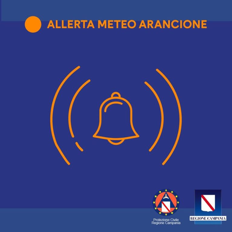 PER LA GIORNATA DI DOMANI LA PROTEZIONE CIVILE ANNUNCIA L’ALLERTA METEO ARANCIONE