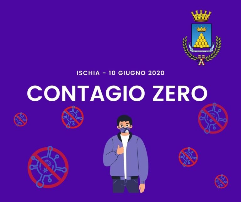 COVID-19, OGGI IL COMUNE DI ISCHIA HA RAGGIUNTO IL LIVELLO DI CONTAGI ZERO