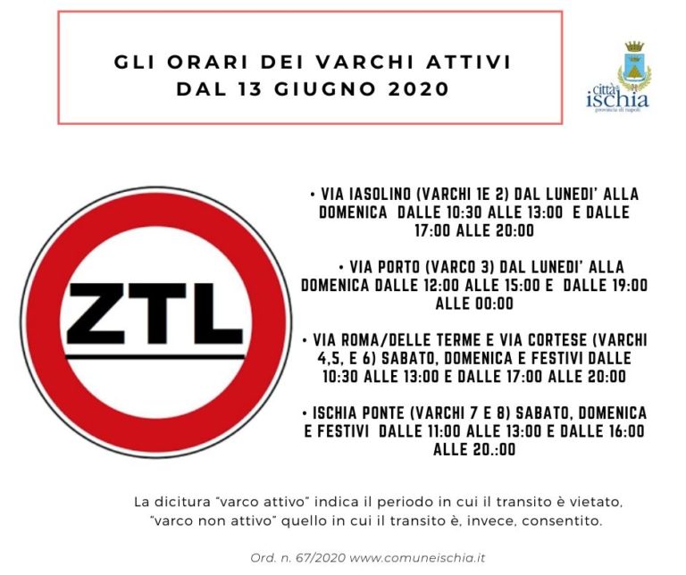 RIATTIVE DAL 13 GIUGNO LE ZTL: ATTENZIONE ANCHE AI LIMITI DI VELOCITÀ E AI DIVIETI DI SOSTA