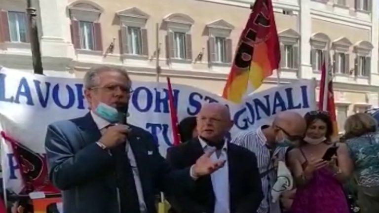 GLI STAGIONALI PROTESTANO A ROMA, ANCHE DEL DEO INCONTRA IL MINISTRO