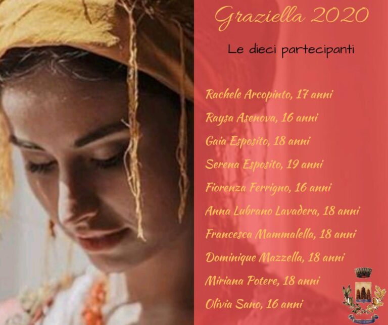 ECCO LE DIECI PARTECIPANTI A GRAZIELLA 2020