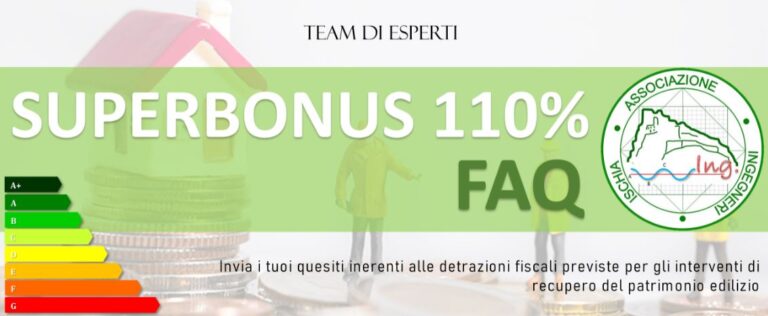 NASCE LA PAGINA FAQ SUPERBONUS 110%