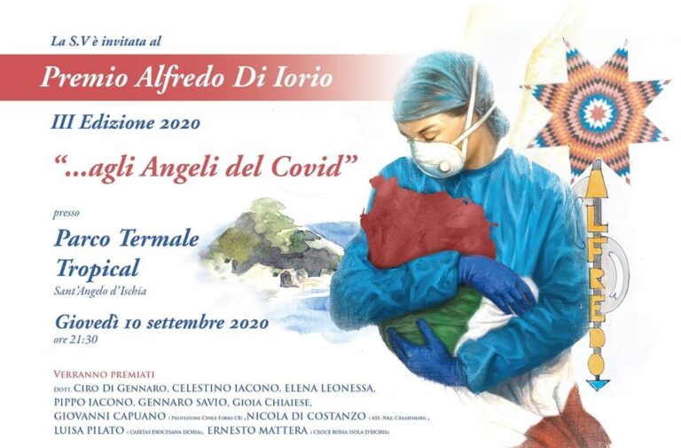 PREMIO “ALFREDO DI IORIO”, LA TERZA EDIZIONE DEDICATA “AGLI ANGELI DEL COVID”