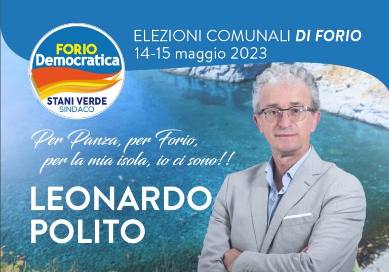 ELEZIONI A FORIO, LEONARDO POLITO: MI CANDIDO PER CREARE UN COLLEGAMENTO TRA ASSOCIAZIONI E AMMINISTRAZIONE