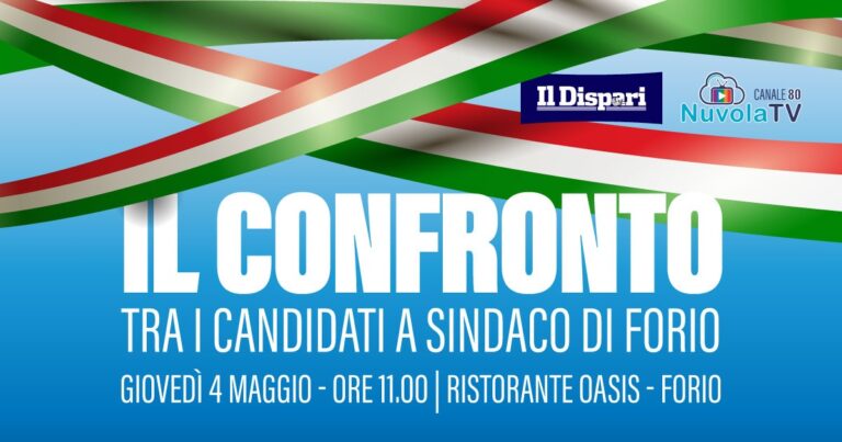 ELEZIONI: IL CONFRONTO TRA I CANDIDATI A SINDACO DI FORIO 