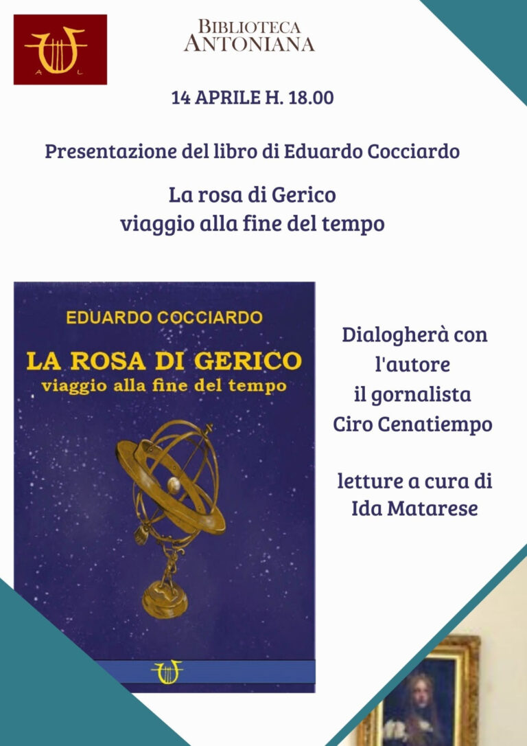 ISCHIA: ALLA BIBLIOTECA ANTONIANA LA PRESENTAZIONE DEL LIBRO DI EDUARDO COCCIARDO