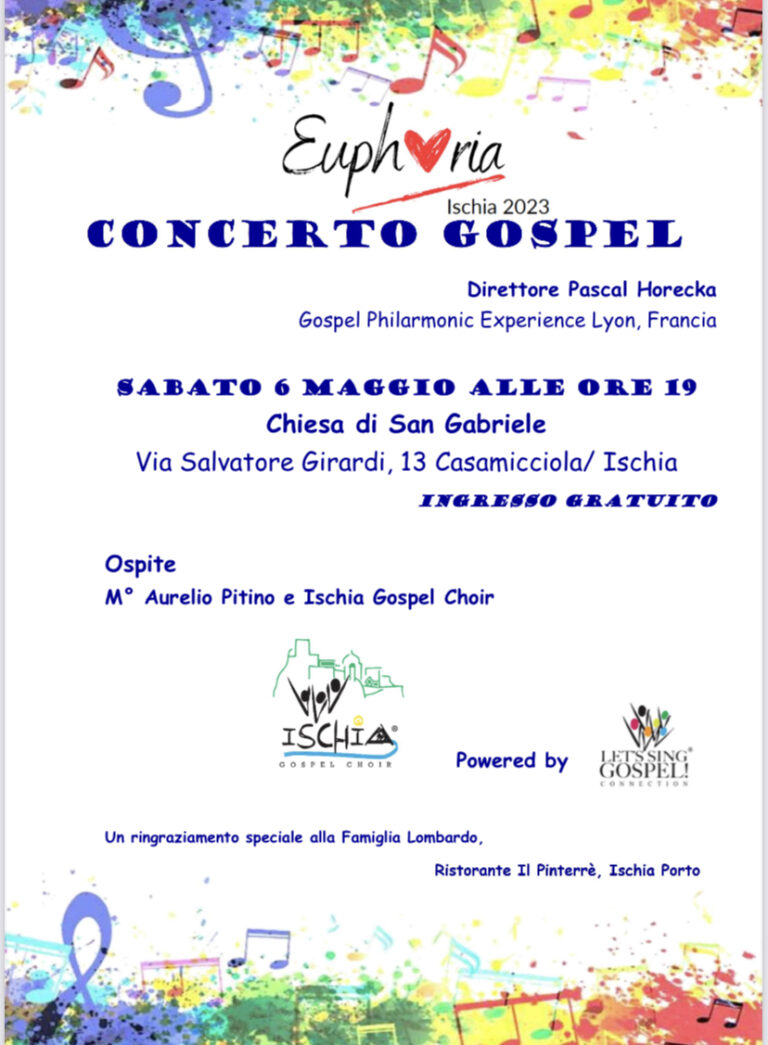  EUPHORIA: IL CONCERTO GOSPEL A CASAMICCIOLA 