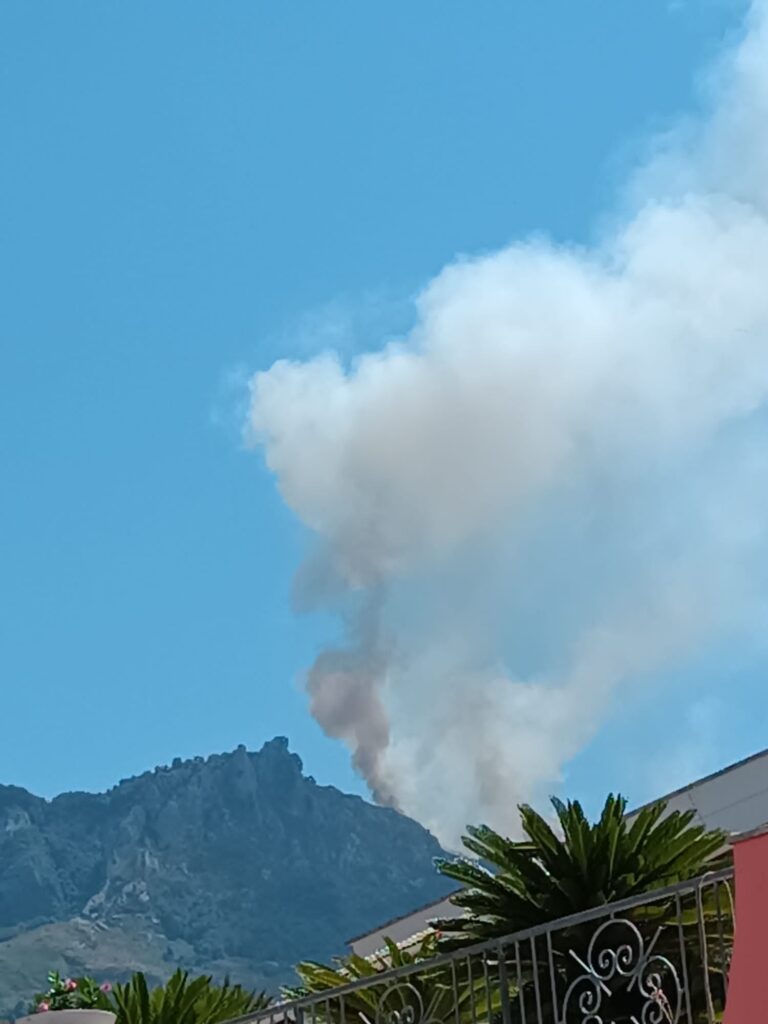 FORIO, INCENDIO AI FRASSITELLI: CIRCA 4 ETTARI IN FUMO. CANADAIR IN AZIONE