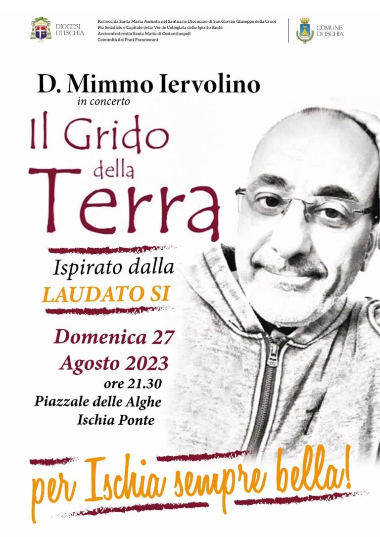 ISCHIA, MIMMO IERVOLINO IN CONCERTO CON “IL GRIDO DELLA TERRA”