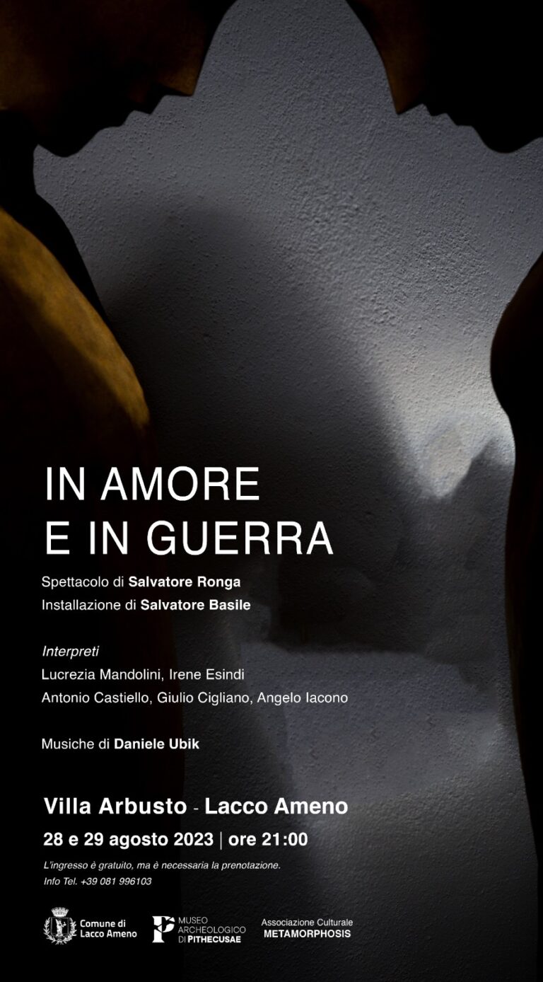 “IN AMORE E IN GUERRA”, ARTE E TEATRO A VILLA ARBUSTO 