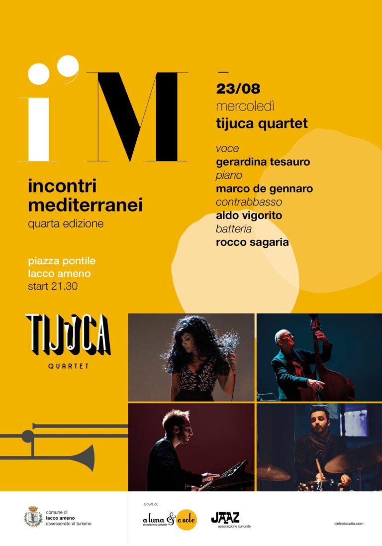 INCONTRI MEDITERRANEI PRESENTA IL TIJUCA QUARTET A LACCO AMENO