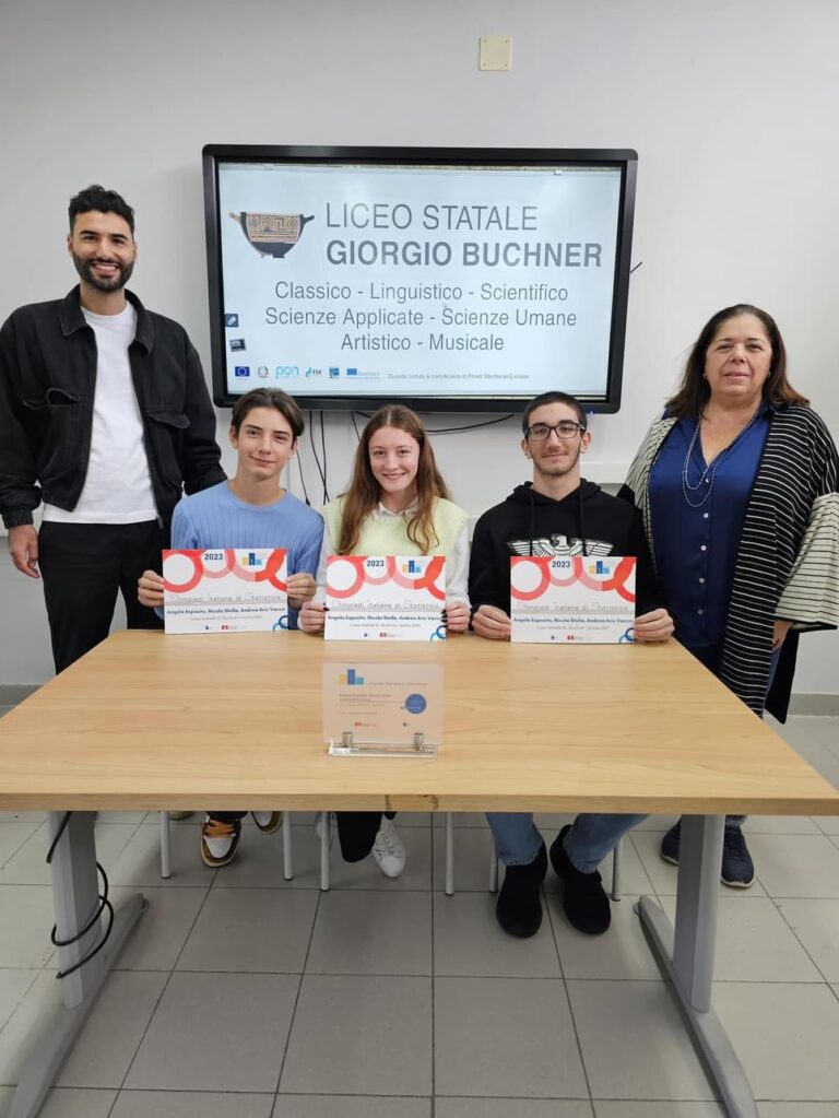 OLIMPIADI NAZIONALI DI STATISTICA: PREMIATI TRE STUDENTI DEL BUCHNER 