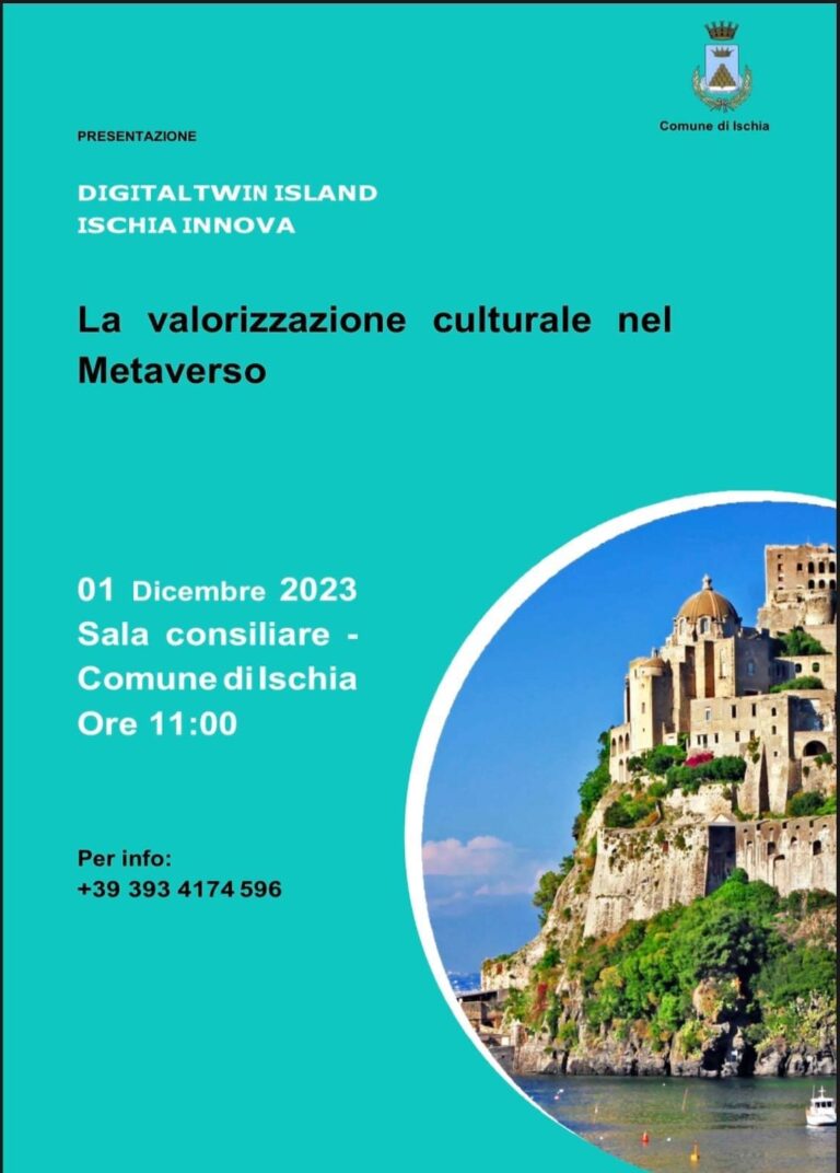 ISCHIA, ARRIVA IL PRIMO MUSEO VIRTUALE. VENERDÌ 1 DICEMBRE LA PRESENTAZIONE