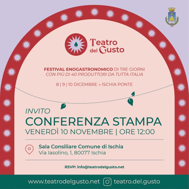 TEATRO DEL GUSTO: VENERDÌ LA PRESENTAZIONE DEL FESTIVAL ENOGASTRONOMICO