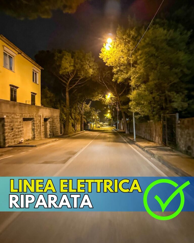 FORIO: RIPRISTINO LINEA ELETTRICA ZONA BAIOLA 