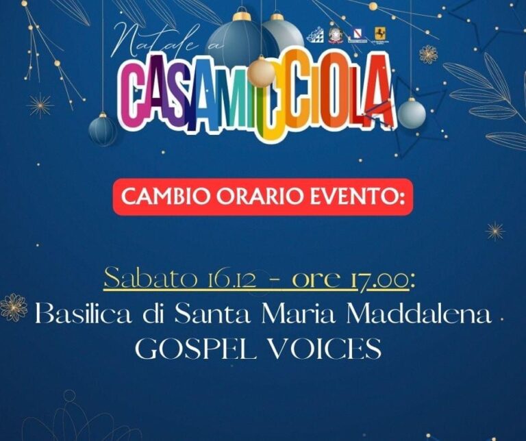 GOSPEL VOICES SABATO A SANTA MARIA MADDALENA ALLE 17.00