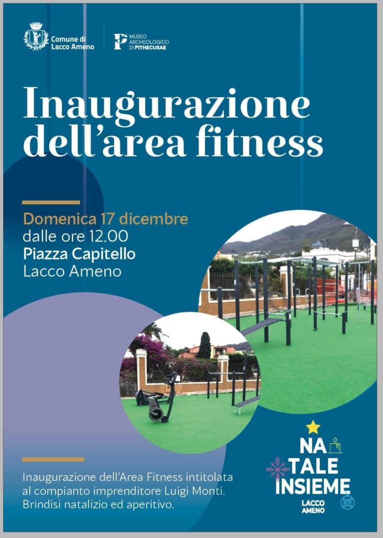 LACCO AMENO: DOMENICA SI INAUGURA L’AREA FITNESS “LUIGI MONTI”