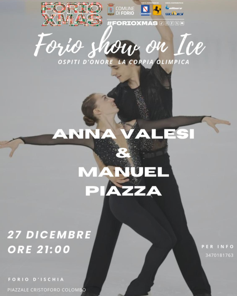  “FORIO SHOW ON ICE” CON LA COPPIA OLIMPICA  ANNA VALESI E MANUEL PIAZZA