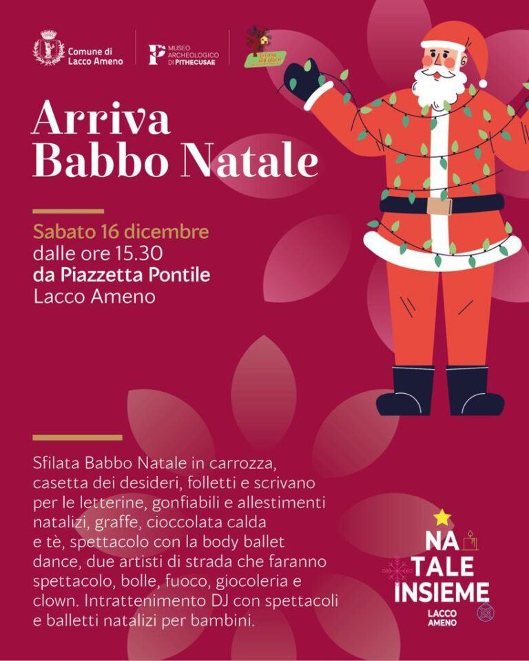 BABBO NATALE A LACCO AMENO: SABATO L’ARRIVO 