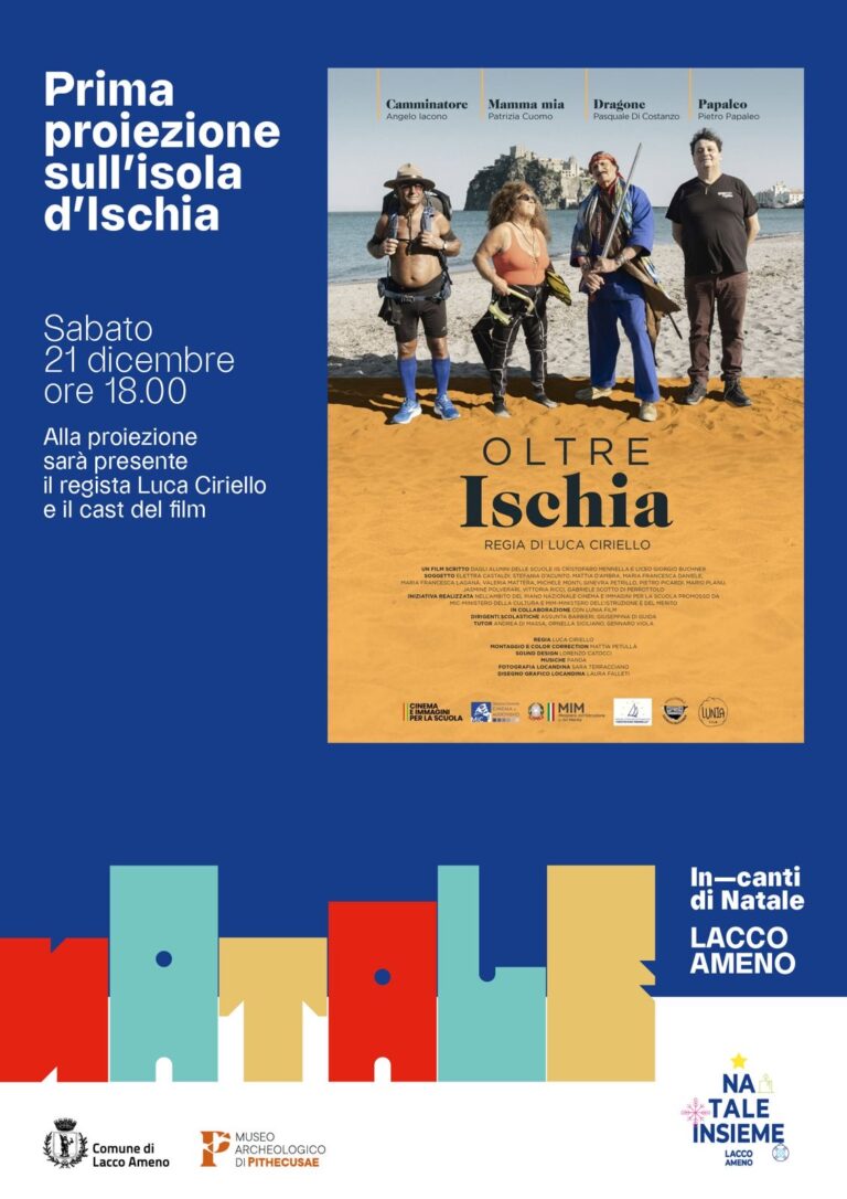 ‘OLTRE ISCHIA’, ANTEPRIMA ISOLANA A LACCO AMENO SABATO 21 DICEMBRE