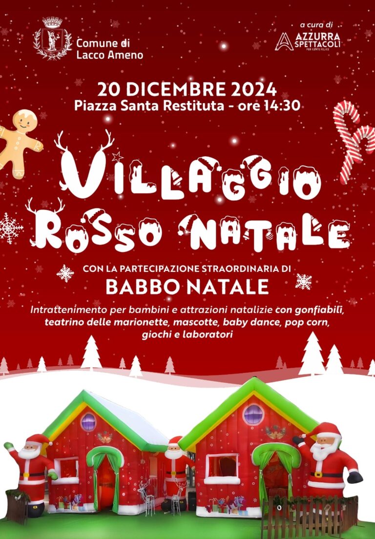 Villaggio Rosso Natale: Un Magico Evento a Lacco Ameno